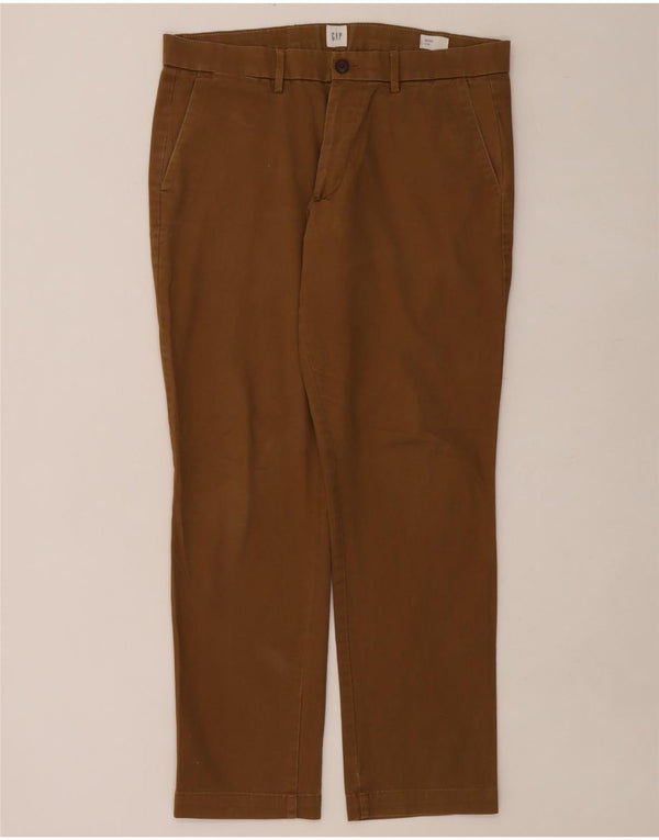 Calça Chino Masculina Slim Fit Gap W32 L30 Spandex Marrom