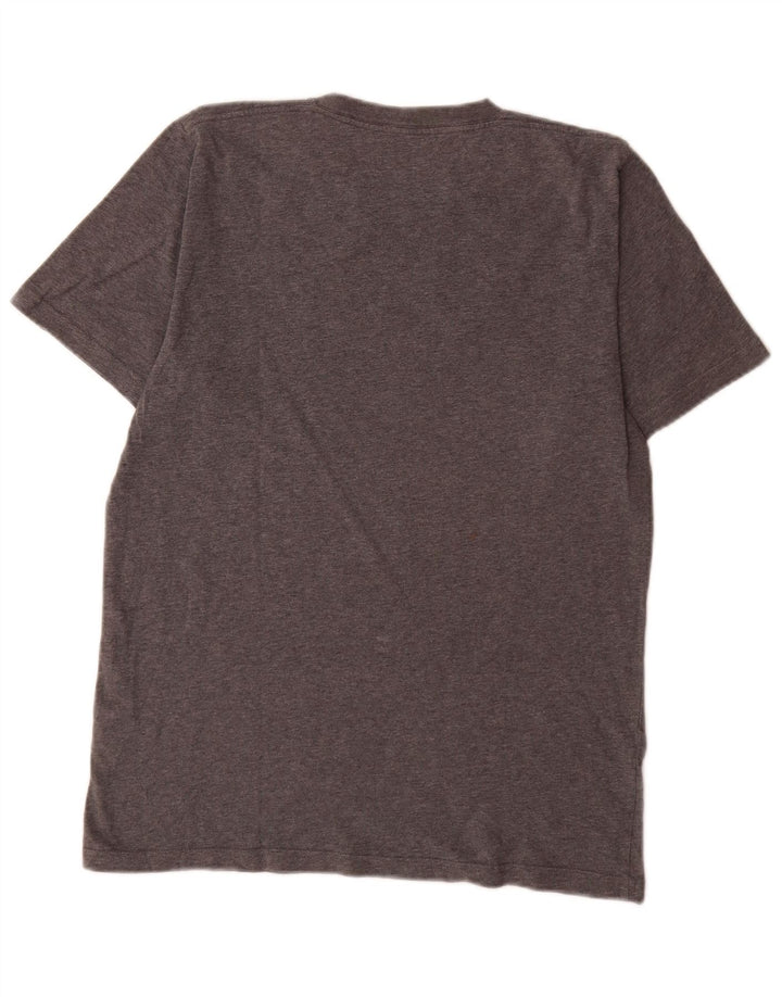 Carhartt Camiseta masculina gráfica top pequeno algodão cinza