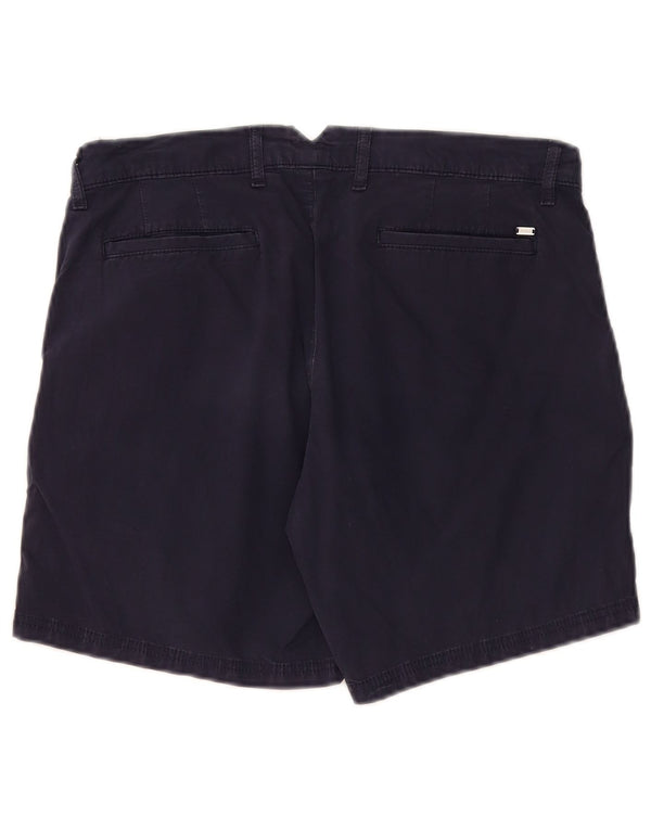 Shorts Chino feminino TOMMY HILFIGER EUA 8 médio W32 algodão azul marinho