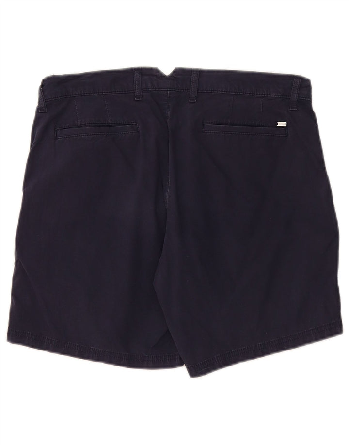 Shorts Chino feminino TOMMY HILFIGER EUA 8 médio W32 algodão azul marinho