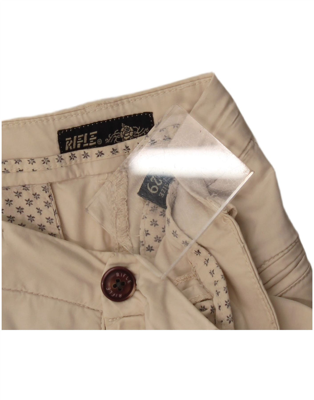 Shorts Chino Feminino Rifle W29 Médio Off White