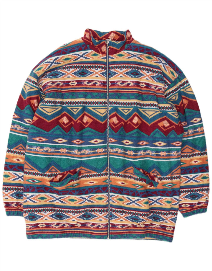 Jaqueta de lã masculina Trigema UK 42 XL poliéster geométrico multicolorido