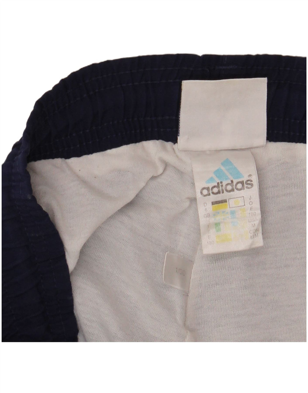 Calça de treino masculina Adidas Joggers grande poliéster azul marinho