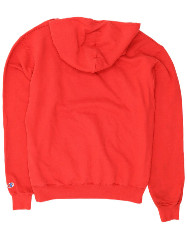 Jumper masculino com capuz gráfico Wisconsin Champion médio algodão vermelho