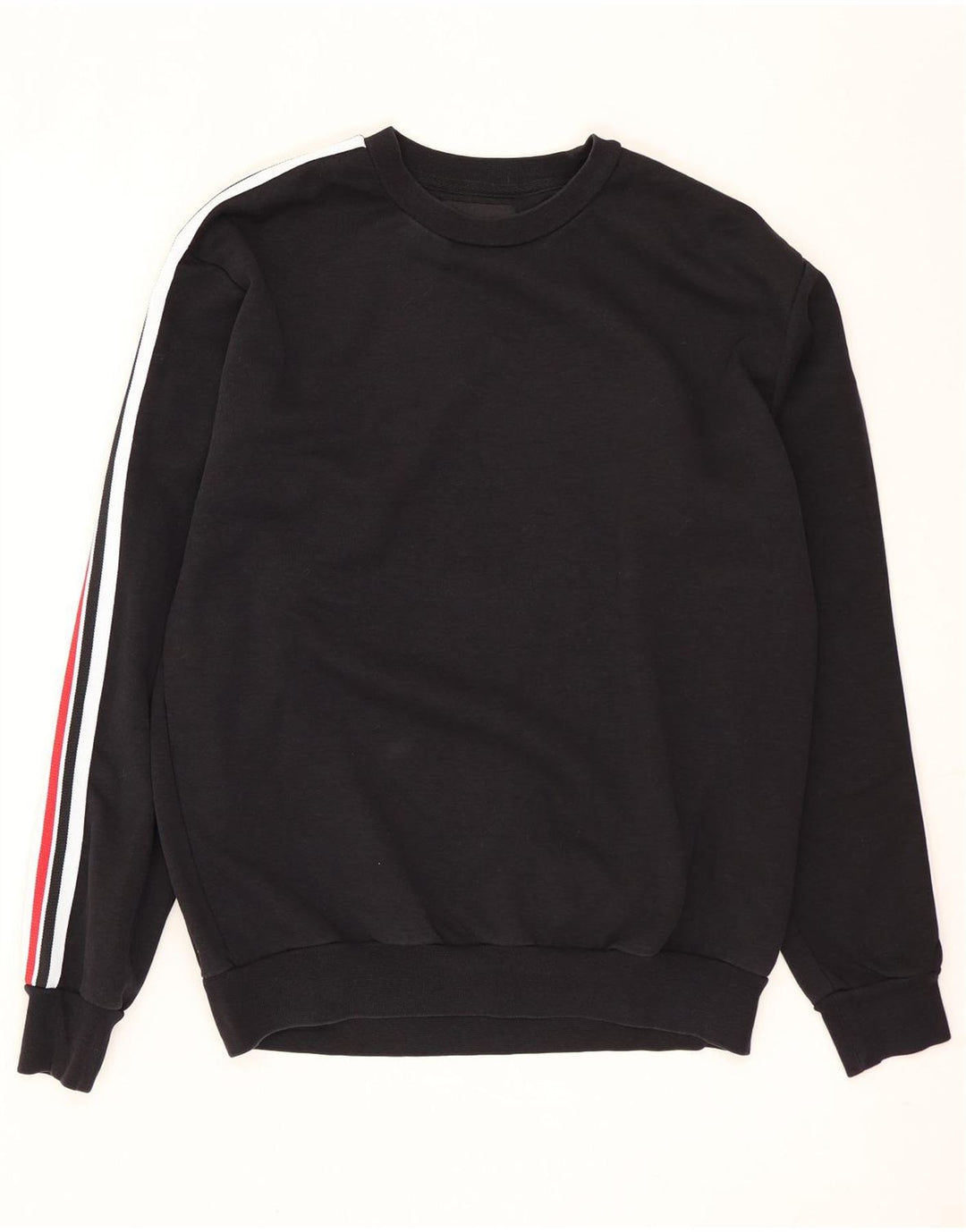 Zara moletom masculino jumper grande algodão listrado preto