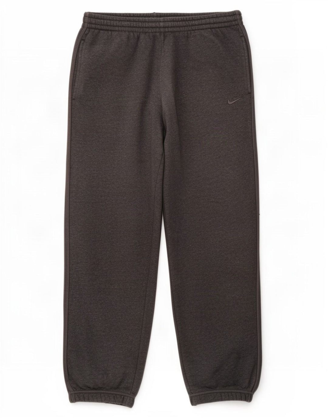 Calça de treino masculina Nike joggers grande algodão cinza