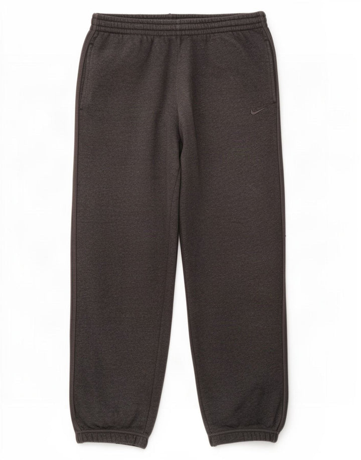 Calça de treino masculina Nike joggers grande algodão cinza