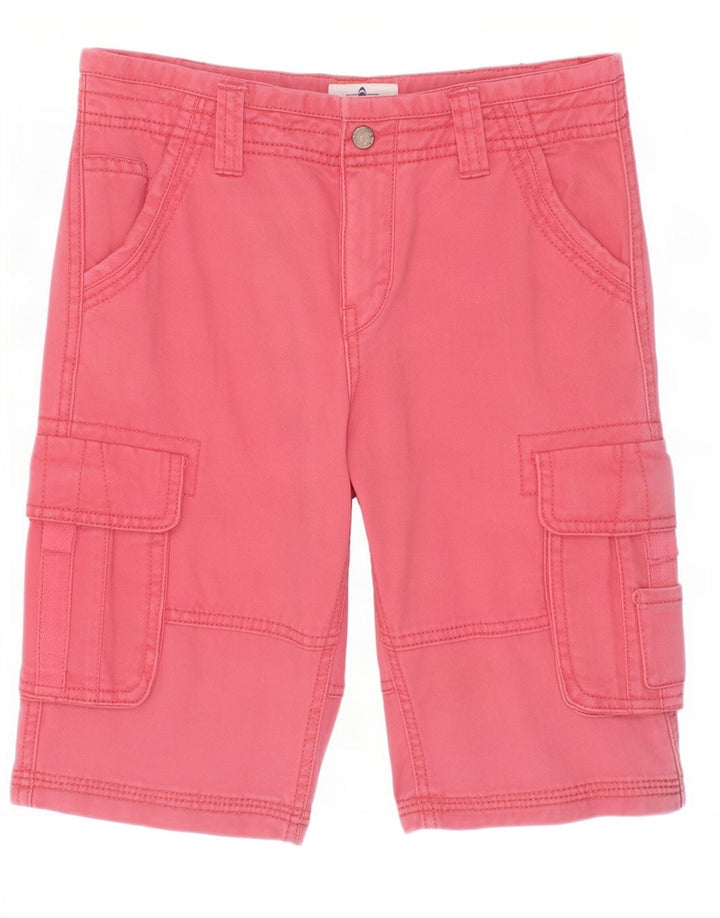Shorts cargo Fat Face Boys 10-11 anos W25 algodão rosa