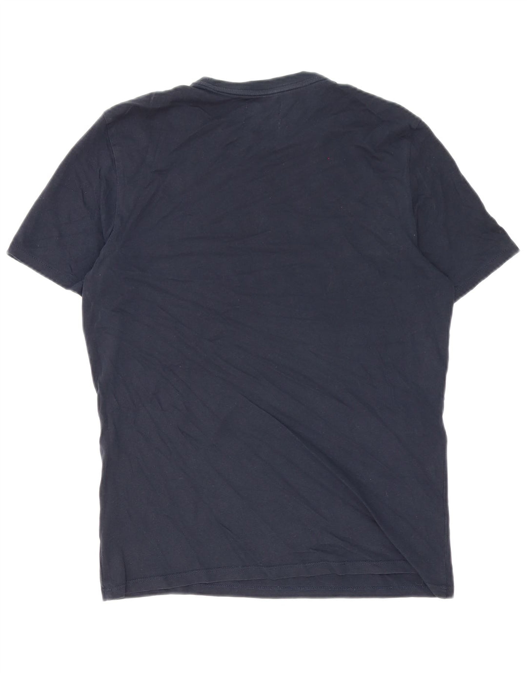 Calvin Klein Camiseta masculina top pequeno algodão azul marinho