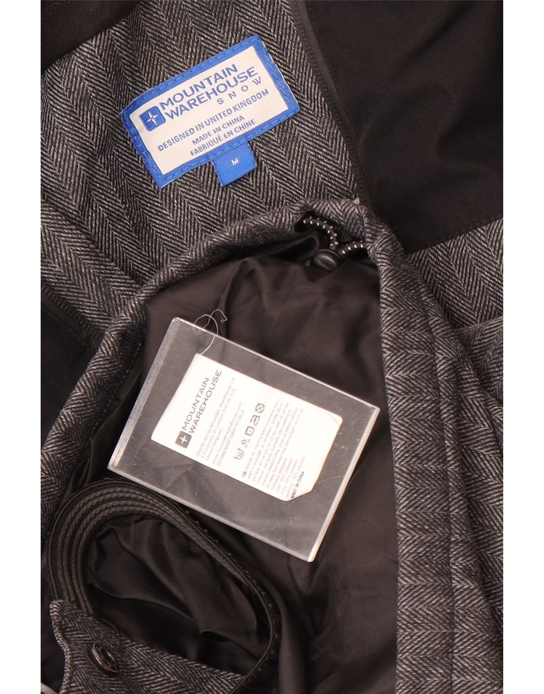 Jaqueta corta-vento masculina Mountain Warehouse UK 38 cinza médio Colourblock
