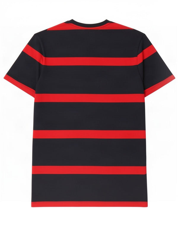 Jack Wills Camiseta masculina gráfica Top pequeno algodão listrado azul marinho