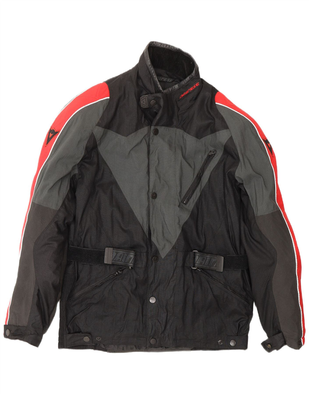 Jaqueta masculina de motociclista DAINESE tamanho 48 bloco colorido preto médio