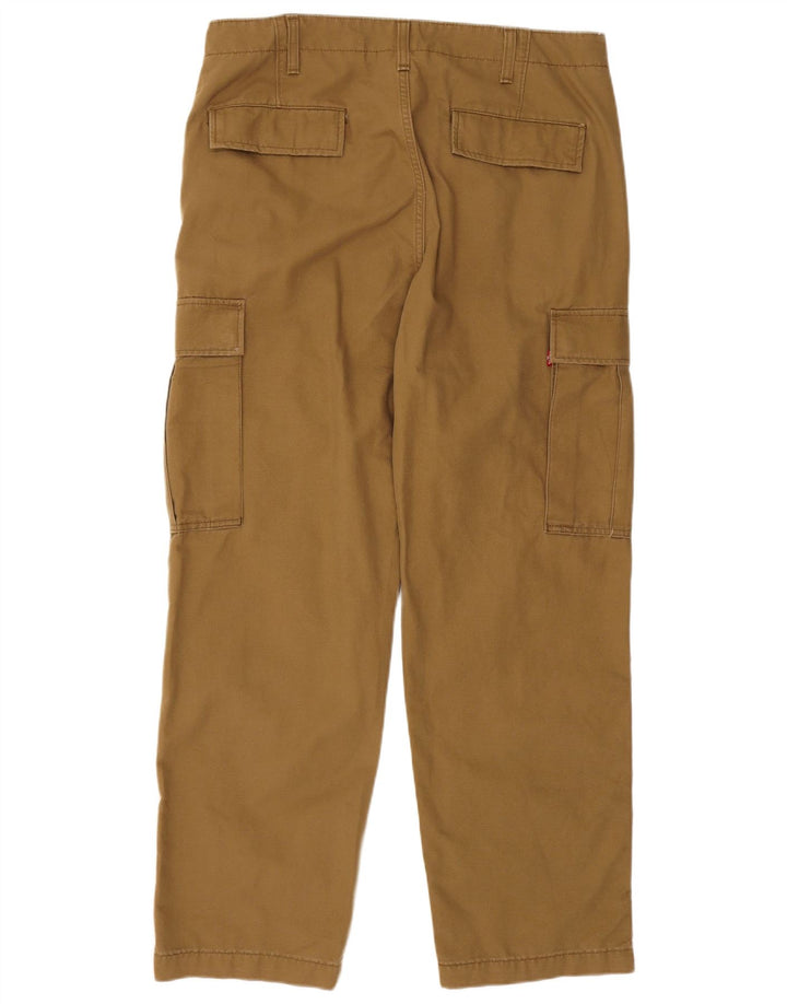 Calça cargo reta masculina Levi's W36 L30 algodão marrom