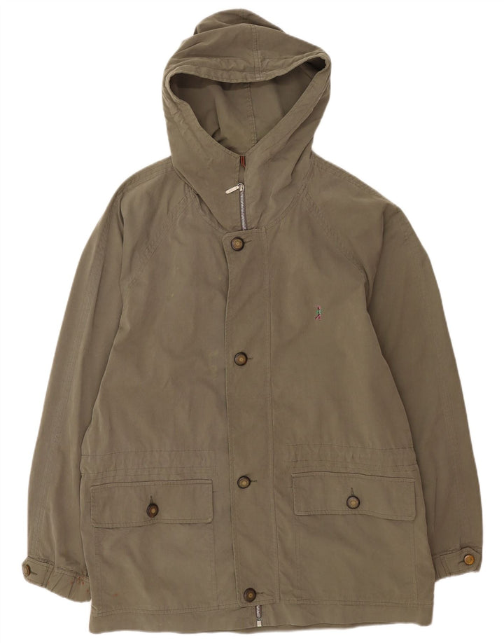 Jaqueta Parka masculina com capuz Belfe IT 52 XL algodão cáqui