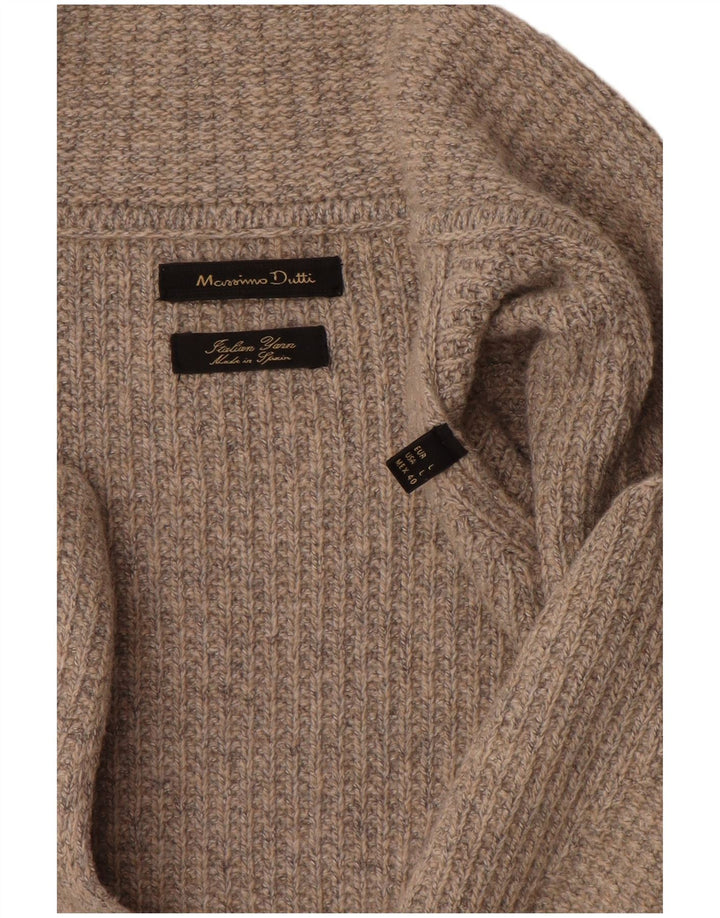 Suéter cardigã masculino Massimo Dutti grande cinza