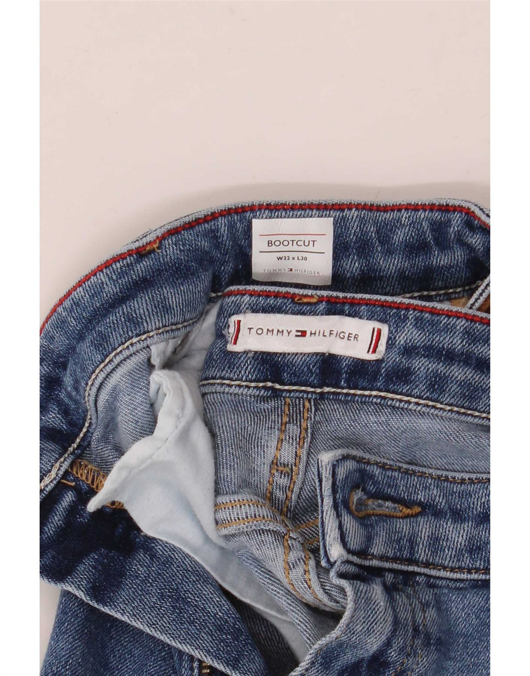 Jeans feminino Tommy Hilfiger Bootcut W32 L30 azul