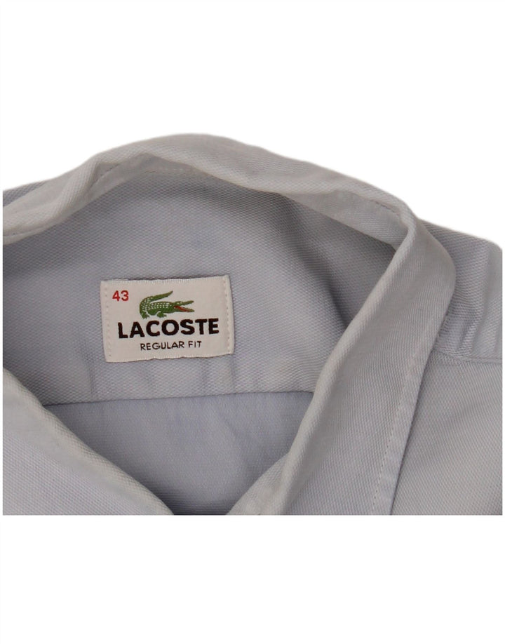 Camisa polo masculina Lacoste manga curta regular fit tamanho 43 grande azul