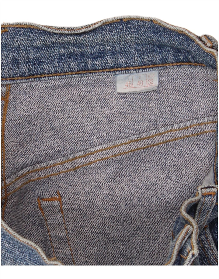 Saia jeans feminina de cintura alta MASH IT 46 grande W28 azul