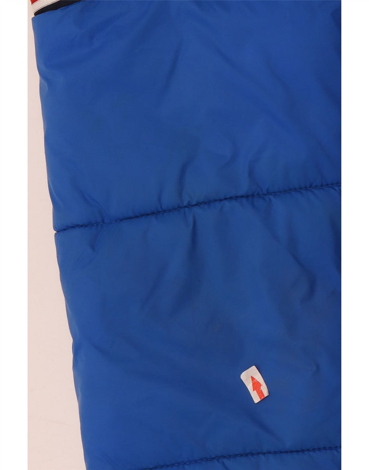 Jaqueta acolchoada com capuz gráfico Levi's Boys 12-13 anos grande bloco colorido azul