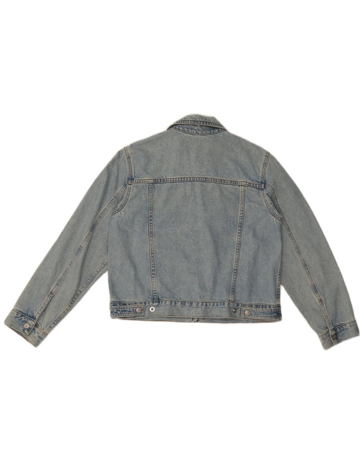 Jaqueta jeans Benetton para meninas 11-12 anos azul