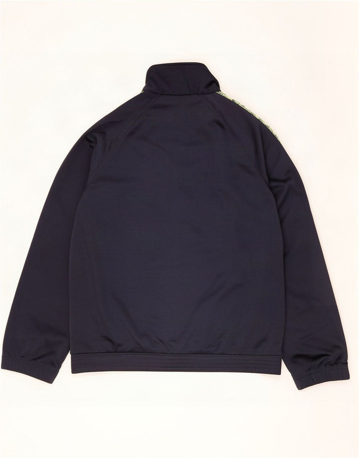 Sergio Tacchini Jaqueta masculina de agasalho grande bloco colorido azul marinho