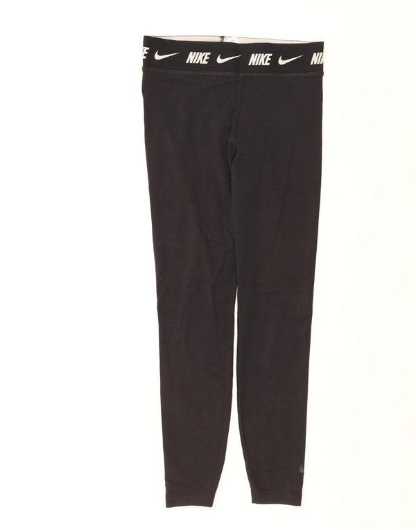 Leggings Nike Femininas Tight Fit Graphic UK 12 Médio Algodão Preto