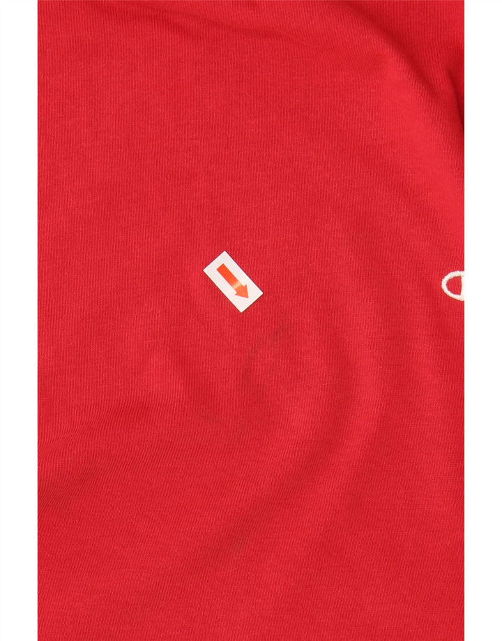 Camiseta masculina CHAMPION Top médio algodão vermelho