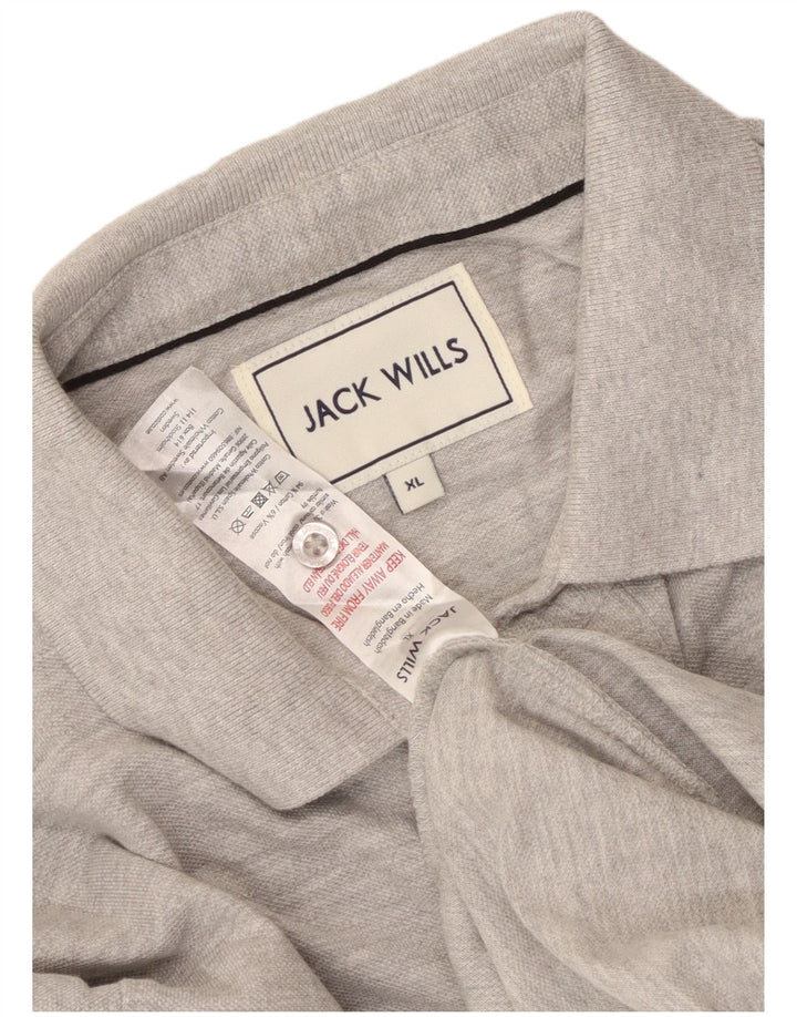 Camisa polo masculina Jack Wills XL cinza algodão