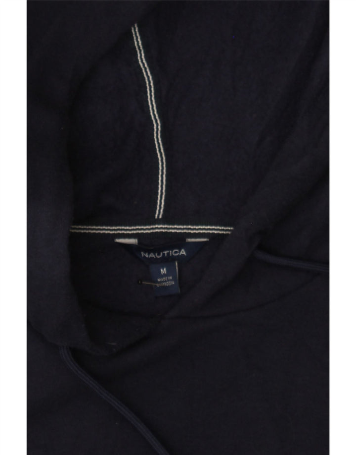NAUTICA Mens Hoodie Jumper Medium Navy Blue Cotton Vintage Nautica and Second-Hand Nautica from Messina Hembry 