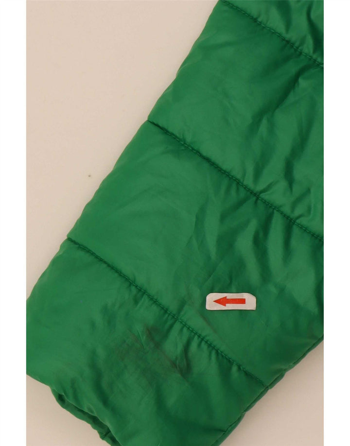 Jaqueta acolchoada com capuz masculina Puma UK 40 grande poliéster colorblock verde