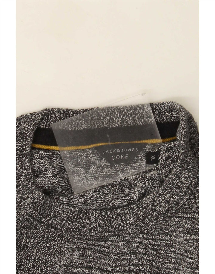 Suéter masculino Jack & Jones com gola redonda XL cinza manchado