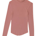 Top feminino Zara manga comprida UK 8 pequeno rosa