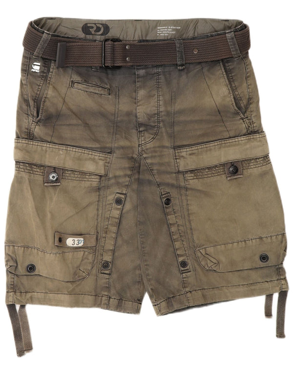 G-Star Mens Graphic Cargo Shorts Grande W36 Khaki