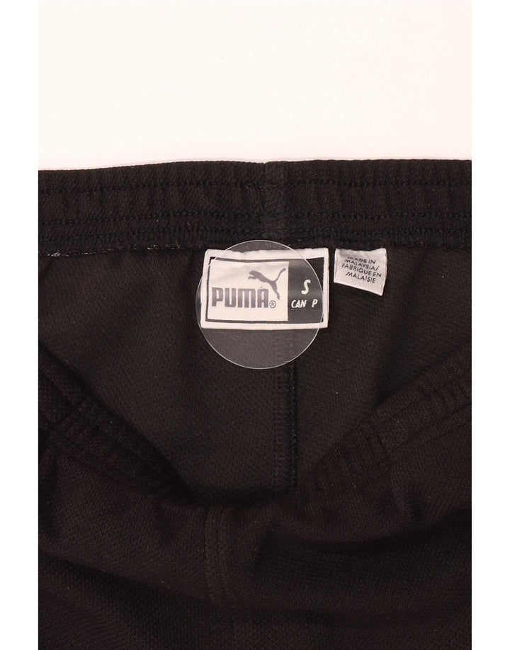 Shorts esportivos regulares masculinos Puma pequenos pretos