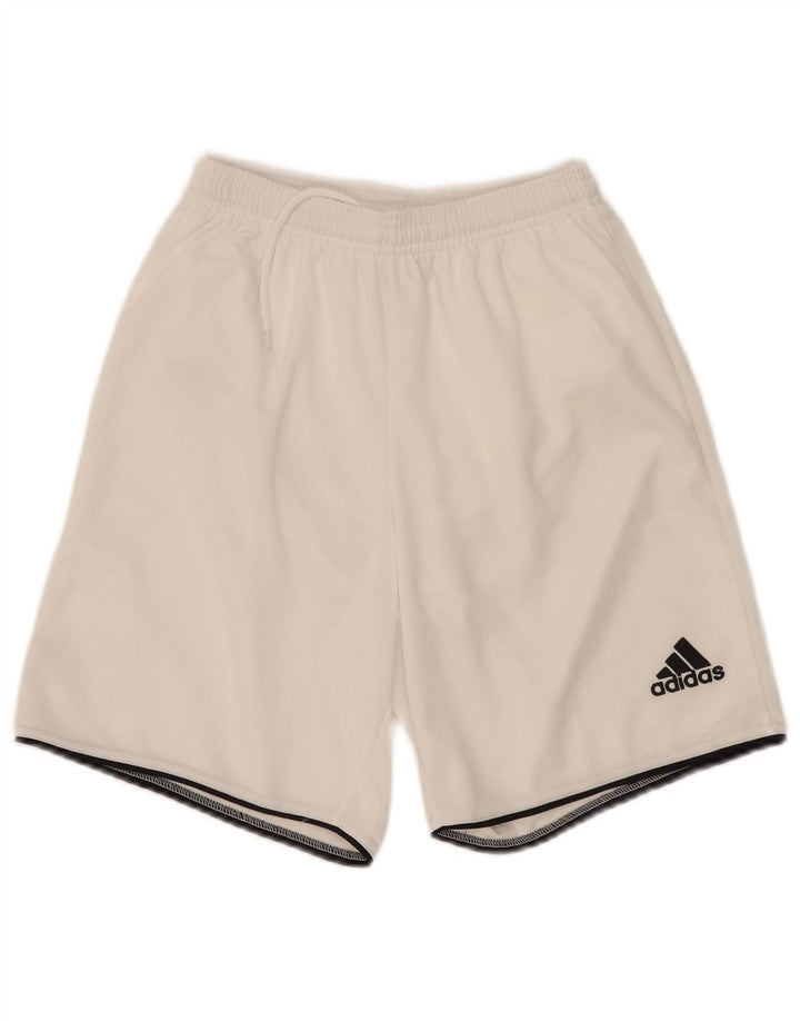 Adidas Mens Sport Shorts Pequenos Esportes Brancos De Poliéster
