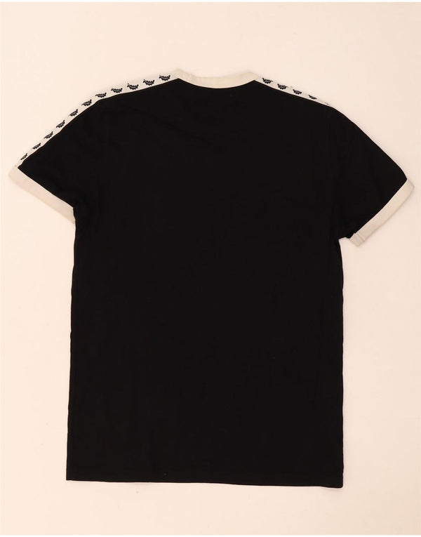 Camiseta gráfica masculina Fred Perry XS preto algodão colorblock
