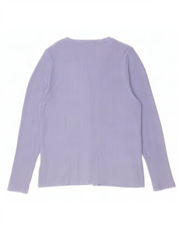 Suéter cardigã feminino Marks & Spencer Reino Unido 16 grande azul