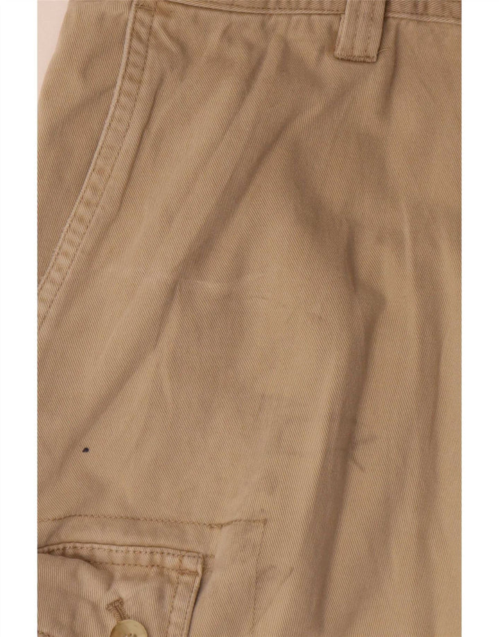 Shorts cargo masculino Izod W40 XL algodão bege