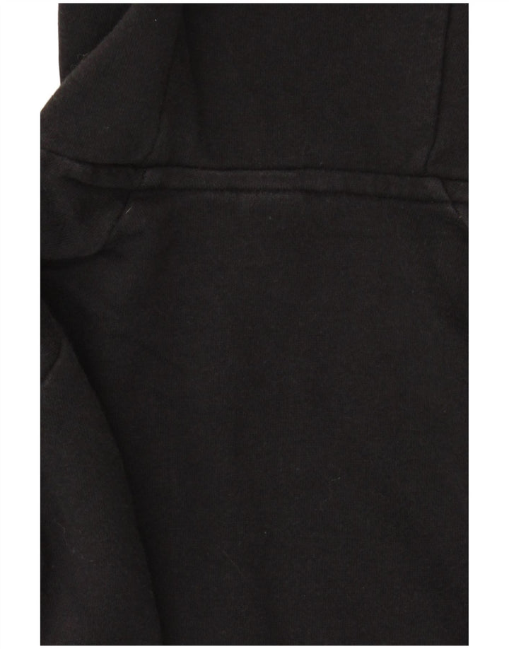 Adidas Mens Hoodie Jumper Pequeno Algodão Preto