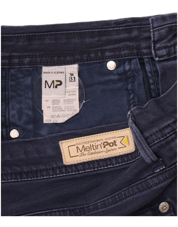 Shorts jeans masculino Meltin' Pot W31 algodão azul marinho médio
