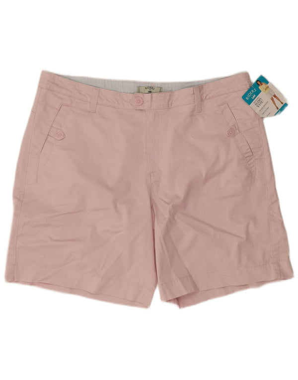 Lee Womens Riders Chino Shorts EUA 16 XL W38 algodão rosa