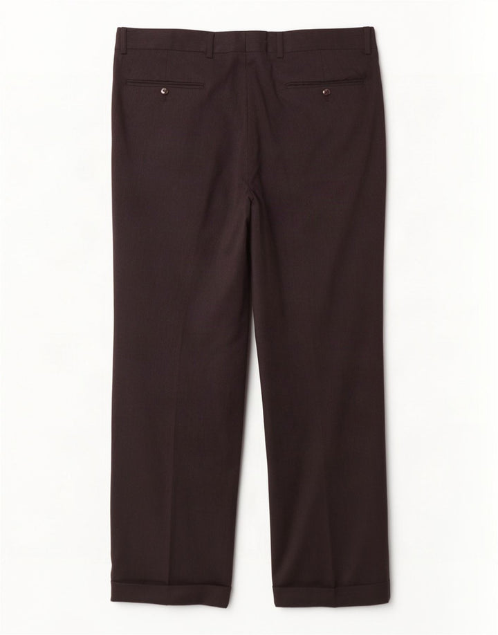 Hugo Boss Mens Pegged Suit Calças W34 L30 Lã Preta