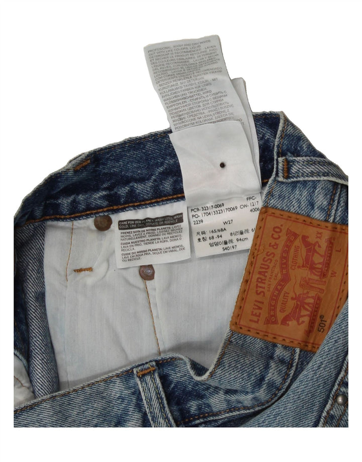 LEVI'S Womens Denim Shorts W27 Small Blue Cotton Vintage Levi's and Second-Hand Levi's from Messina Hembry 