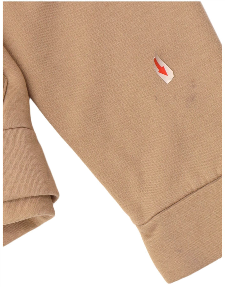 Adidas Mens Hoodie Jumper Médio Bege Algodão