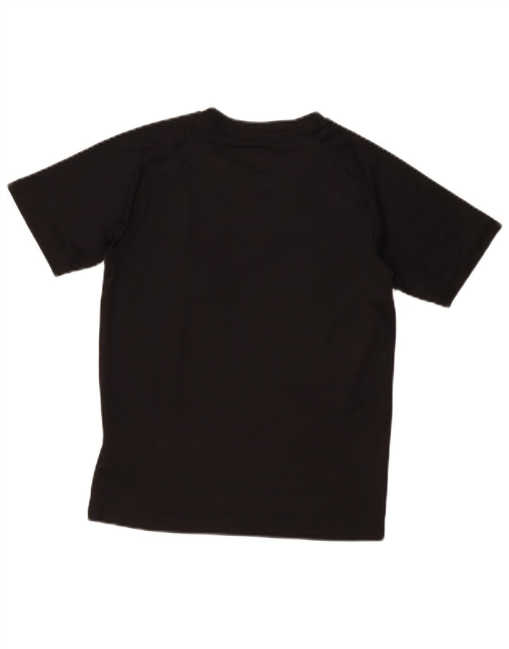 Camiseta Puma Boys Graphic Top 11-12 Anos Poliéster Preto
