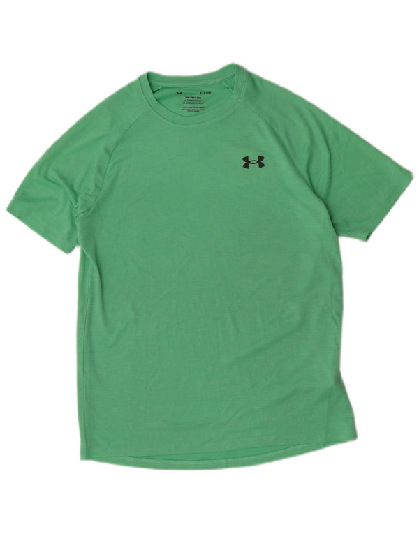 Under Armour Mens Camiseta Top Pequeno Poliéster Verde