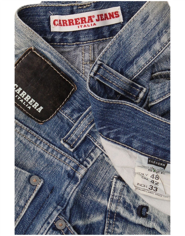 Shorts jeans masculino CARRERA W33 azul médio