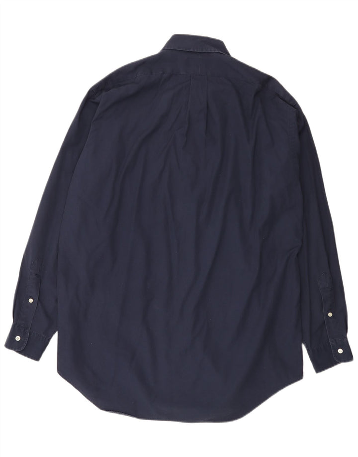 Ralph Lauren Camisa masculina Blake médio algodão azul marinho