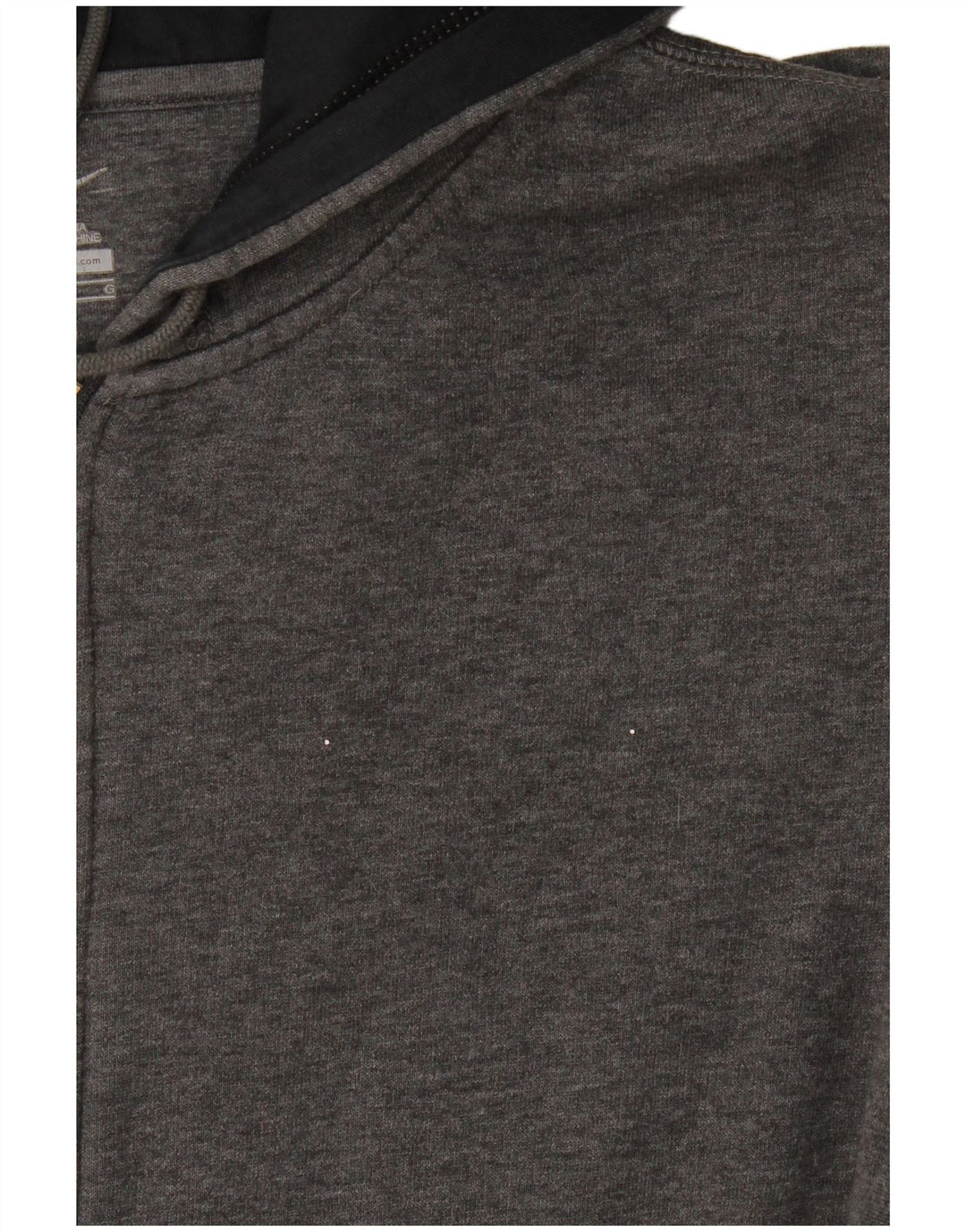 Suéter masculino Nike com capuz e zíper grande algodão cinza