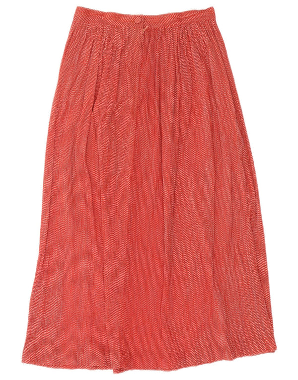 Saia feminina vintage cintura alta linha A W25 XS vermelho manchado